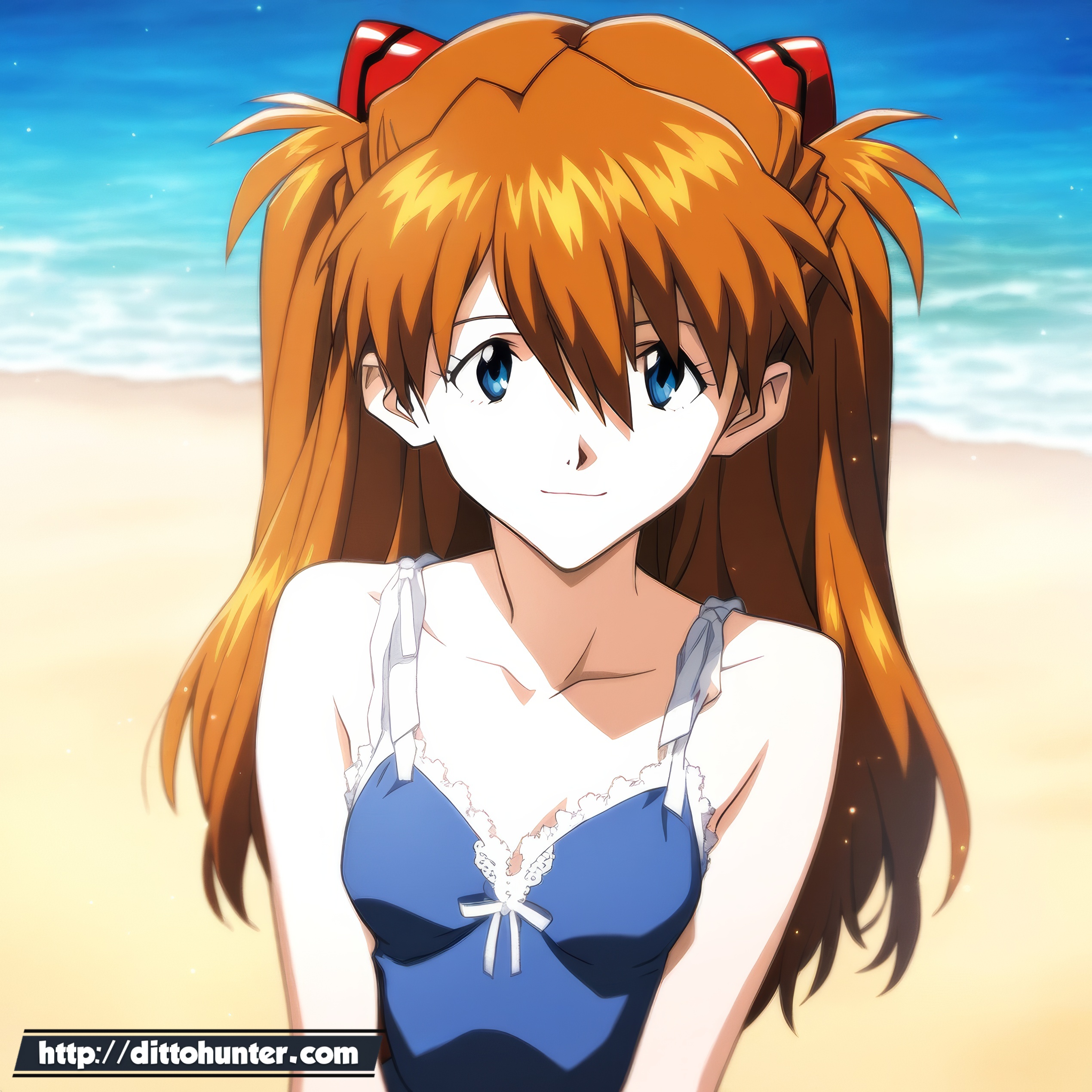 BEA - Asuka Langley (Evangelion) sex at the beach - [R-18]