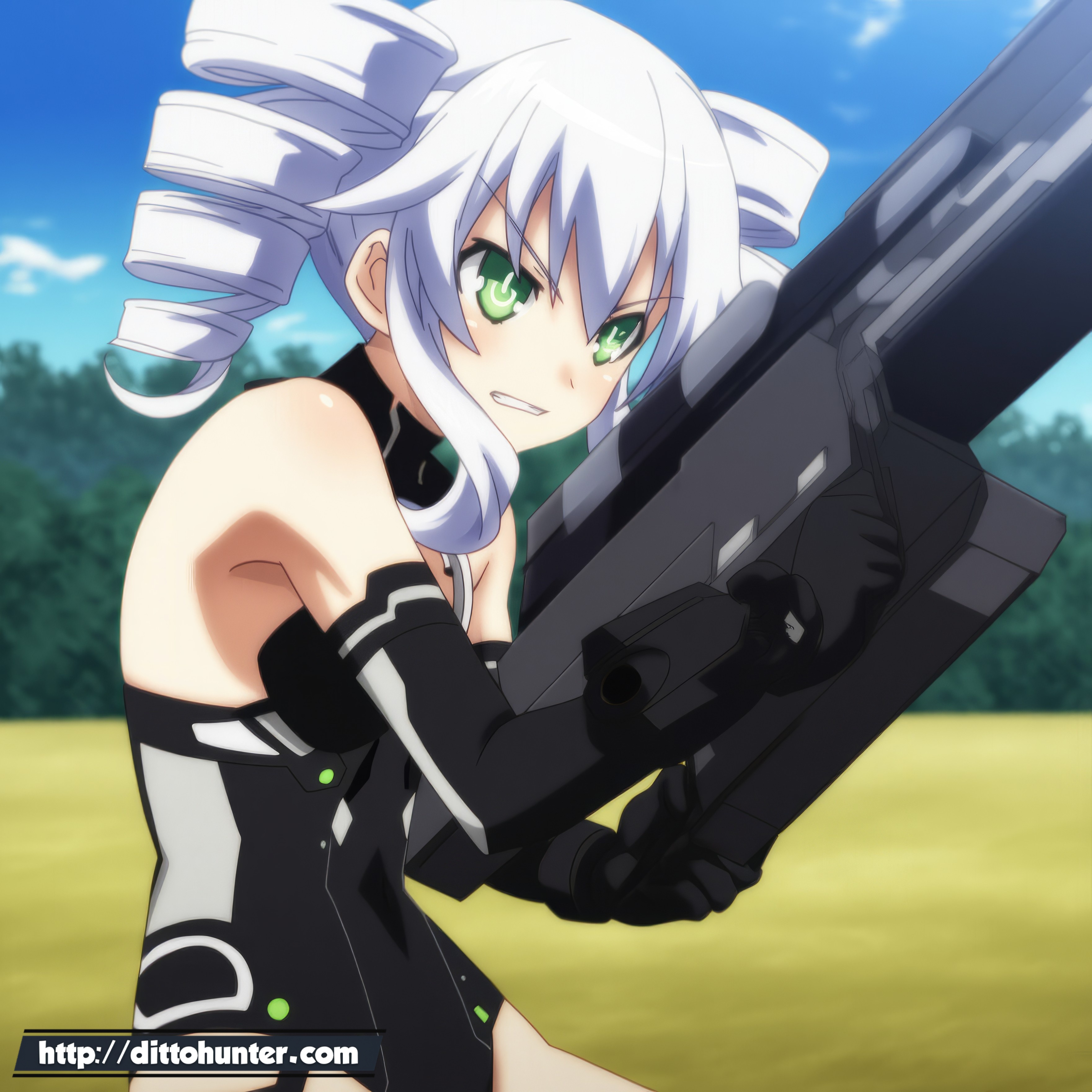 DEF - Black sister (Hyperdimension Neptunia) defeated in battle - [R-18]