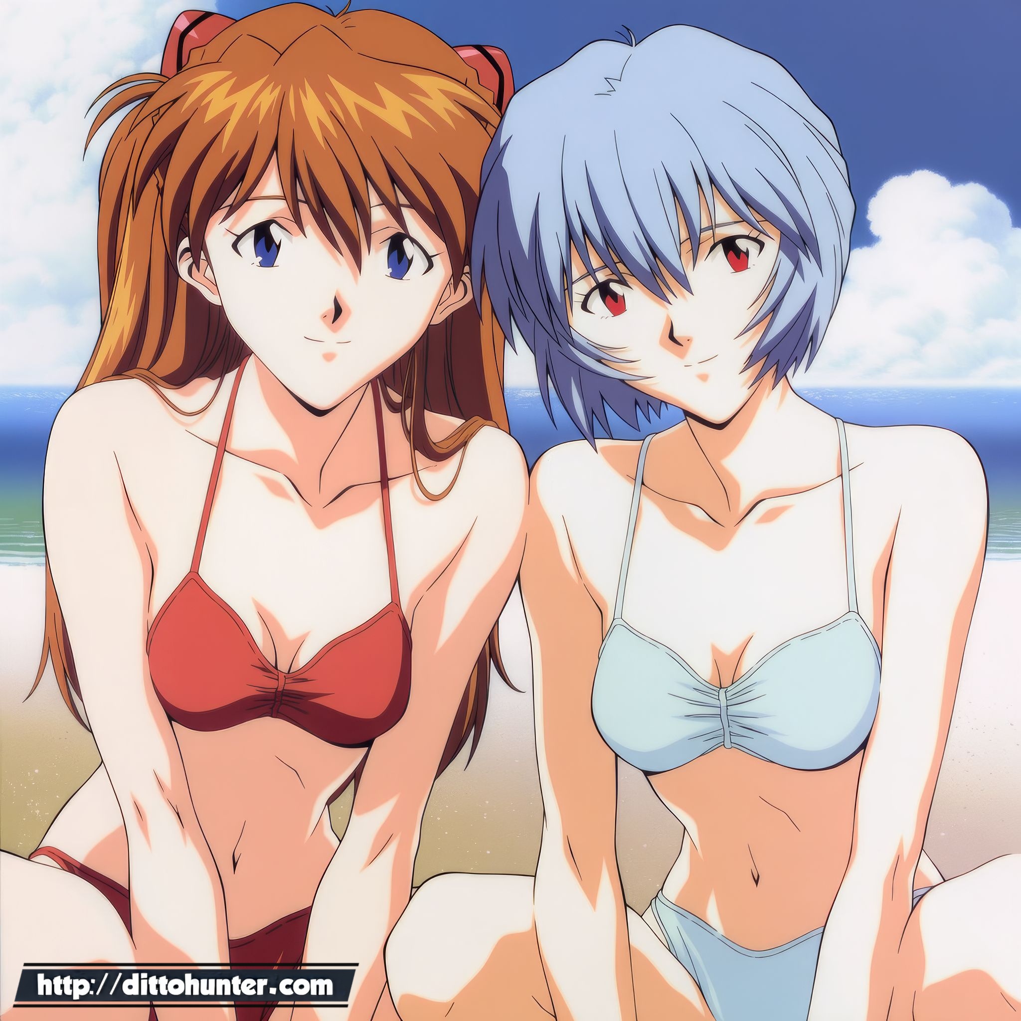 BEA - Asuka & Rei (Neon Genesis Evangelion) Intimate Beach Frolic (JAPANESE MOSAIC VERSION)